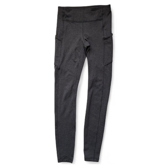 Lululemon Speed Up Tight Power Luxtreme Variegated Knit Heathered Black Size 4 - Picture 2 of 13